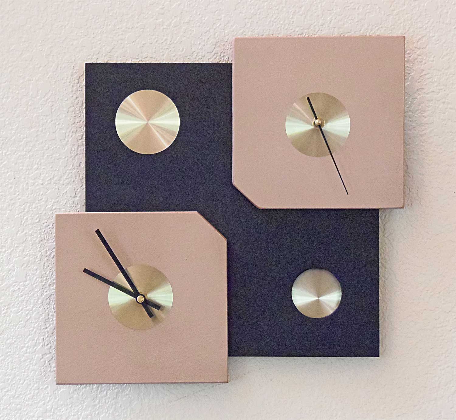 Time Squares Wall Clock